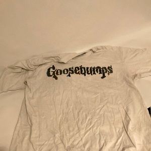 Plain white Goosebumps Tee